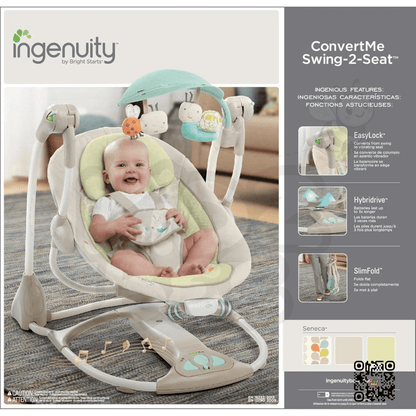 Ingenuity ConvertMe Portable Swing‑2‑Seat  60198 – Seneca - Kidz bee – Buy Online in Pakistan | Best Price