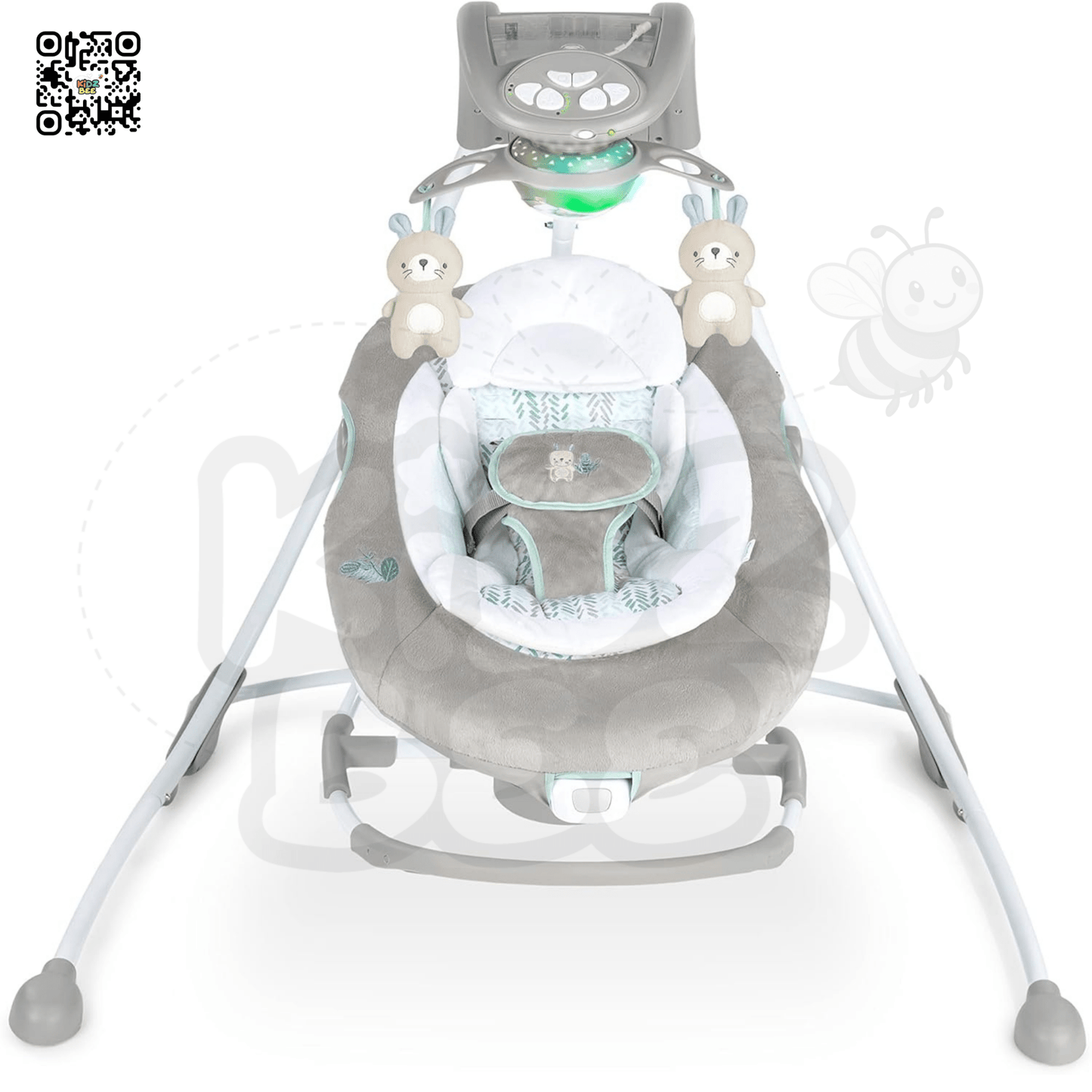 Ingenuity InLighten 2‑in‑1 Cradling Swing & Rocker 12365 – Spruce - Kidz bee – Buy Online in Pakistan | Best Price