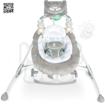 Ingenuity InLighten 2‑in‑1 Cradling Swing & Rocker 12365 – Spruce - Kidz bee – Buy Online in Pakistan | Best Price