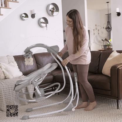 Ingenuity InLighten 2‑in‑1 Cradling Swing & Rocker 12365 – Spruce - Kidz bee – Buy Online in Pakistan | Best Price