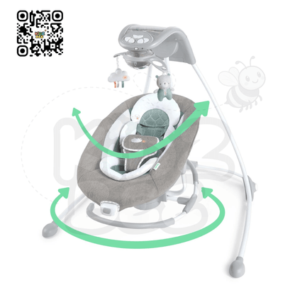 Ingenuity InLighten Cradling Swing – Twinkle Teddy - Kidz bee – Buy Online in Pakistan | Best Price