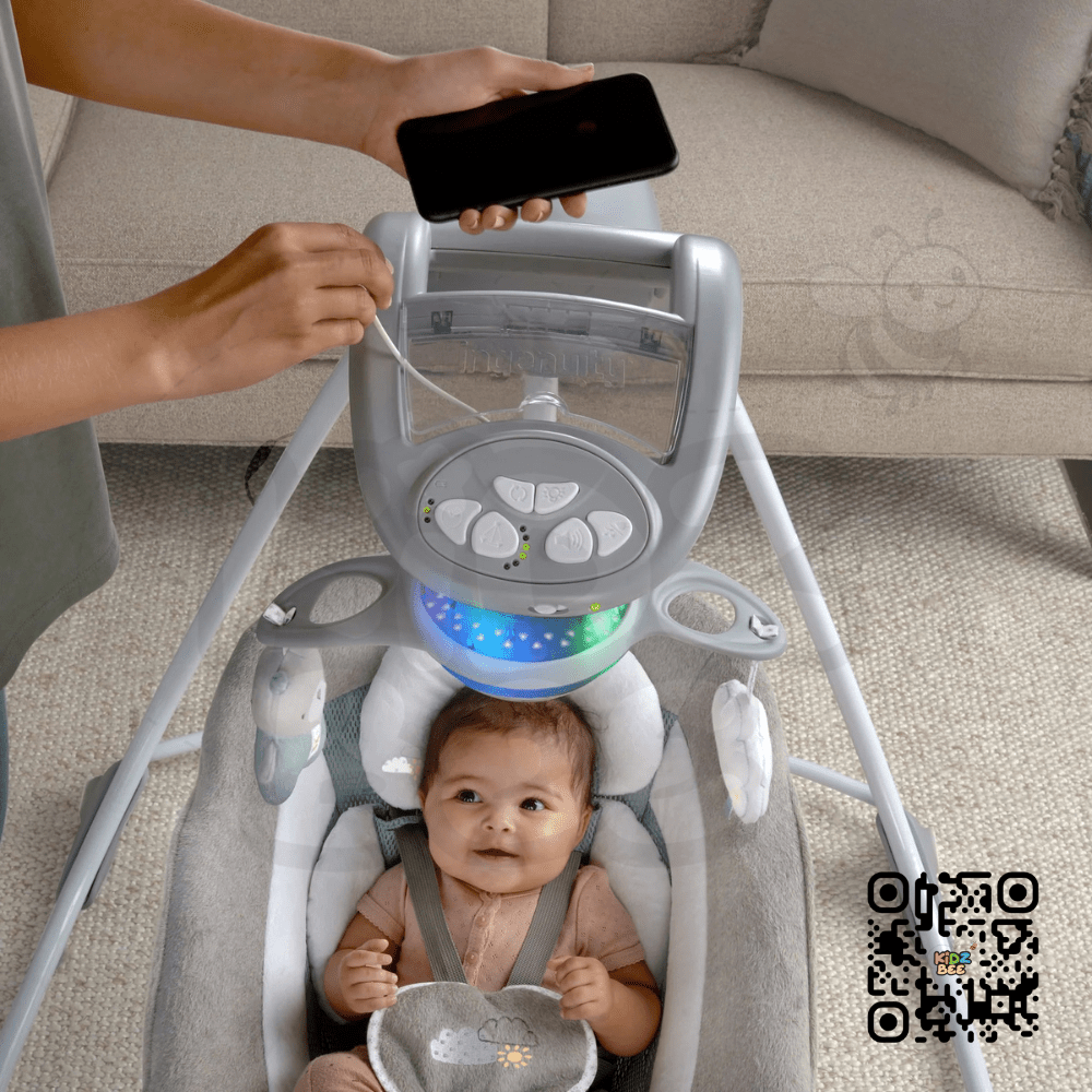 Ingenuity InLighten Cradling Swing – Twinkle Teddy - Kidz bee – Buy Online in Pakistan | Best Price