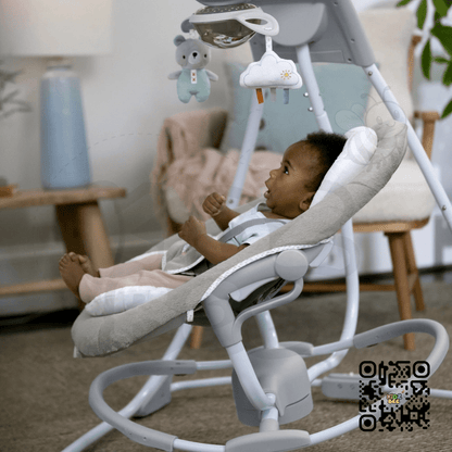 Ingenuity InLighten Cradling Swing – Twinkle Teddy - Kidz bee – Buy Online in Pakistan | Best Price