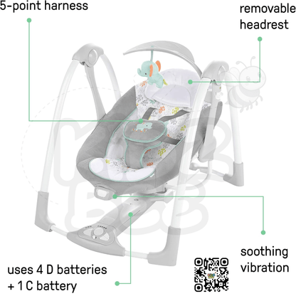 Ingenuity Power Adapt Convert Me Swing‑2‑Seat 12322 – Wimberly - Kidz bee – Buy Online in Pakistan | Best Price