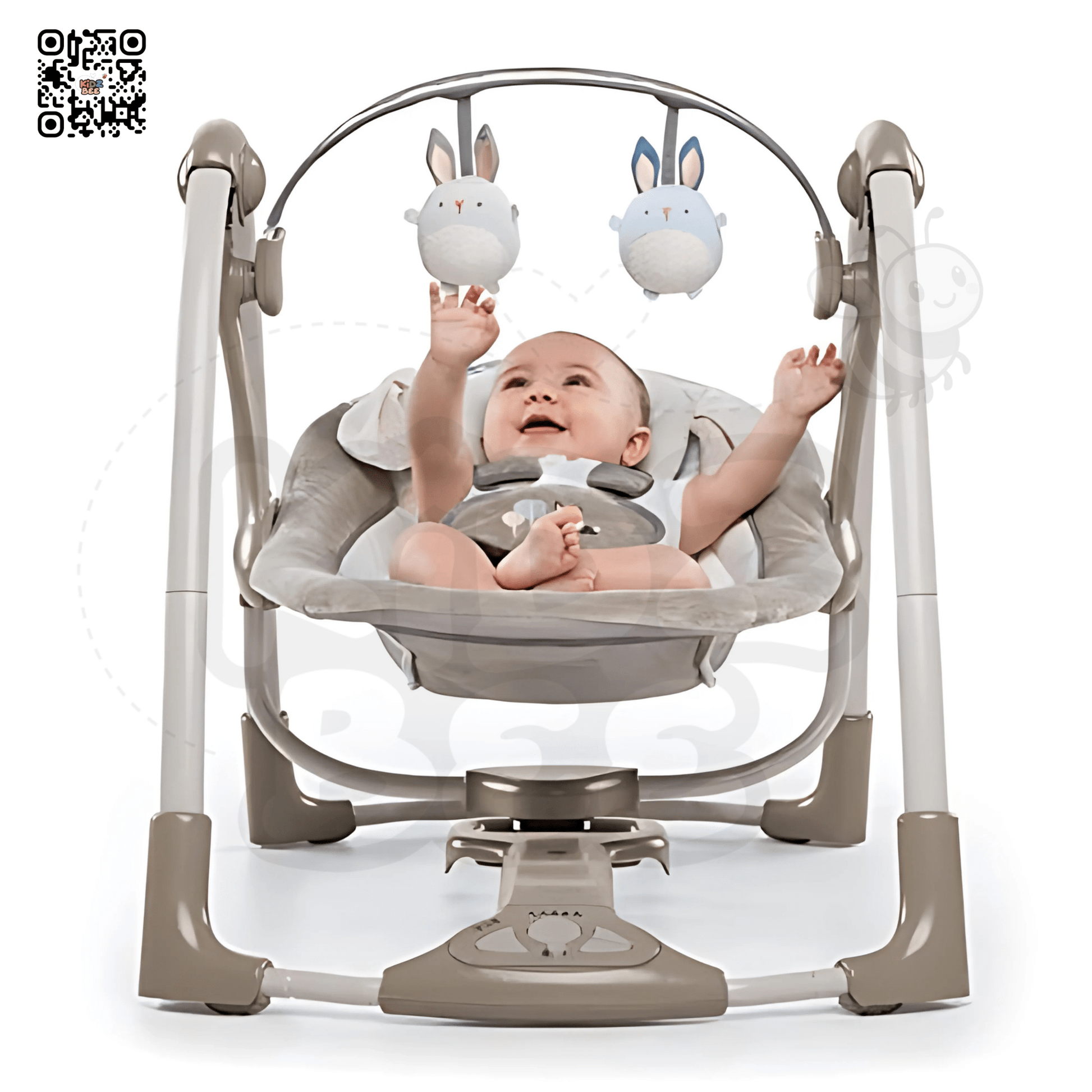 Ingenuity Power Adapt  Portable Swing 60730 – Bingham Bunny - Kidz bee – Buy Online in Pakistan | Best Price