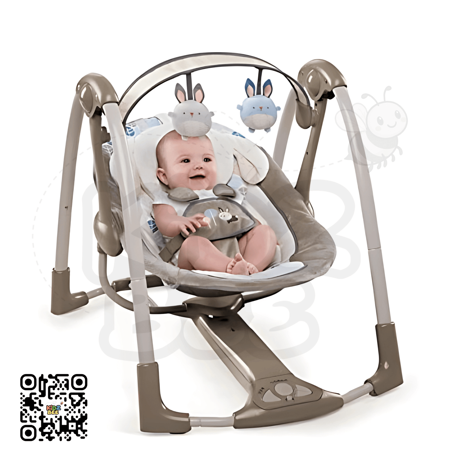 Ingenuity Power Adapt  Portable Swing 60730 – Bingham Bunny - Kidz bee – Buy Online in Pakistan | Best Price