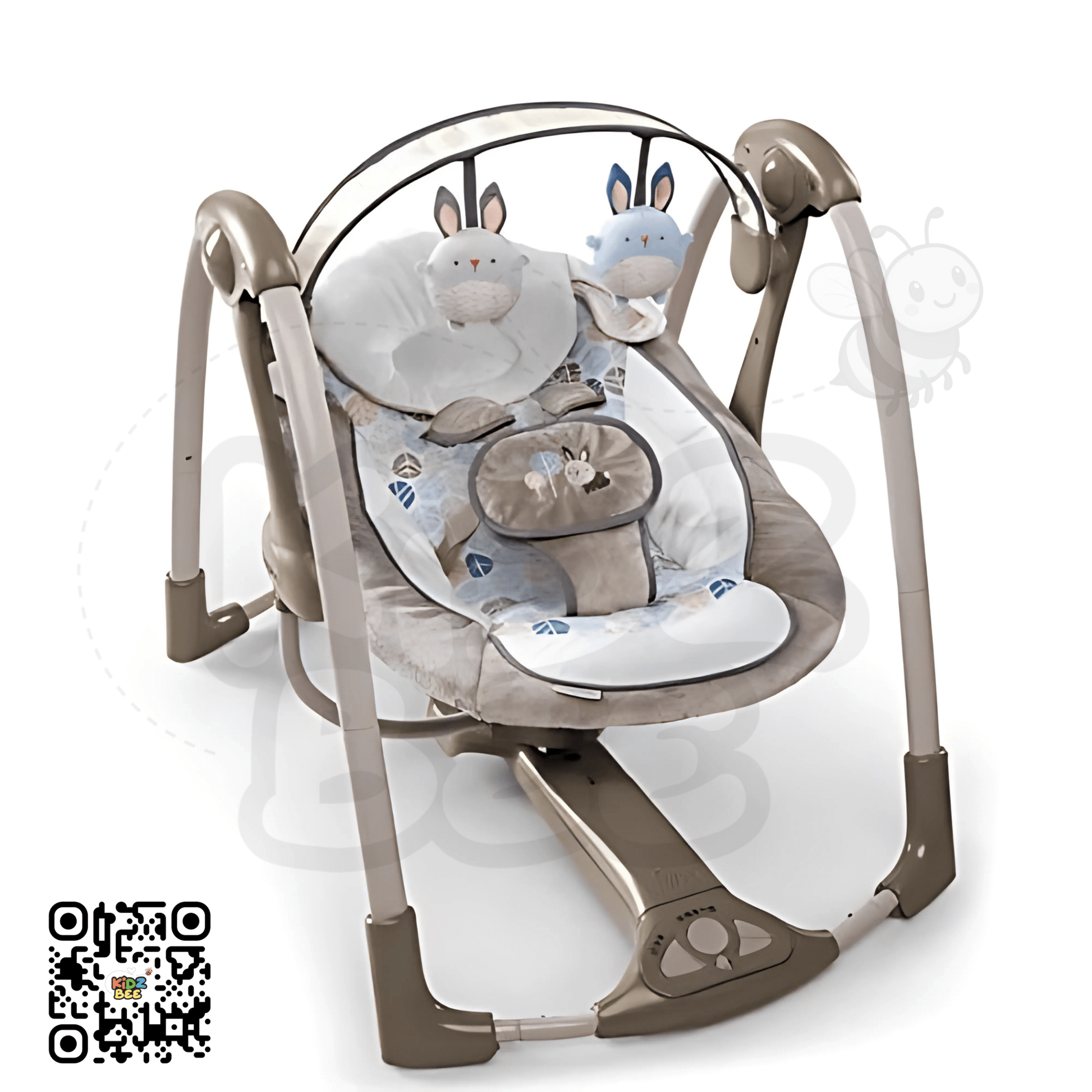 Ingenuity Power Adapt  Portable Swing 60730 – Bingham Bunny - Kidz bee – Buy Online in Pakistan | Best Price