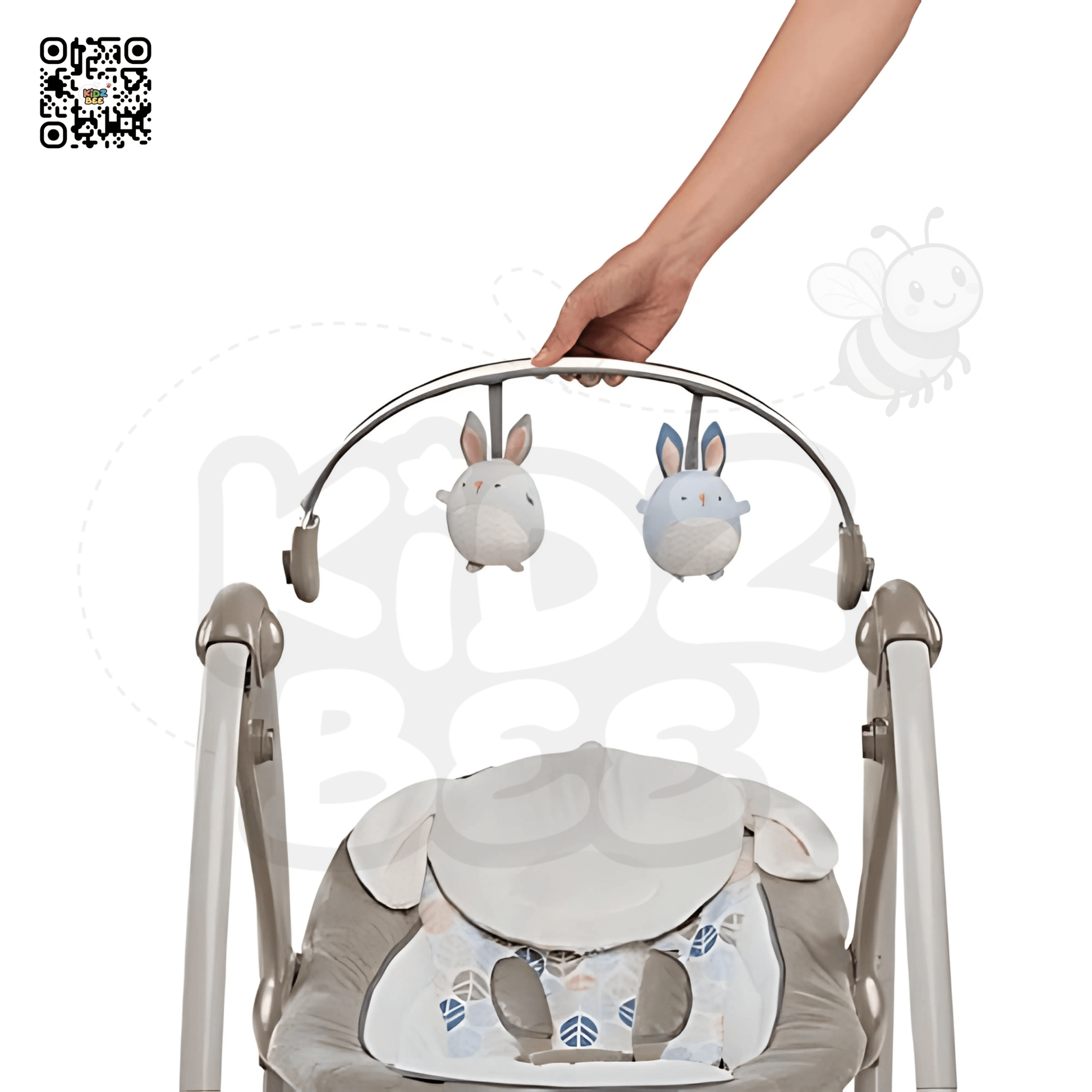 Ingenuity Power Adapt  Portable Swing 60730 – Bingham Bunny - Kidz bee – Buy Online in Pakistan | Best Price