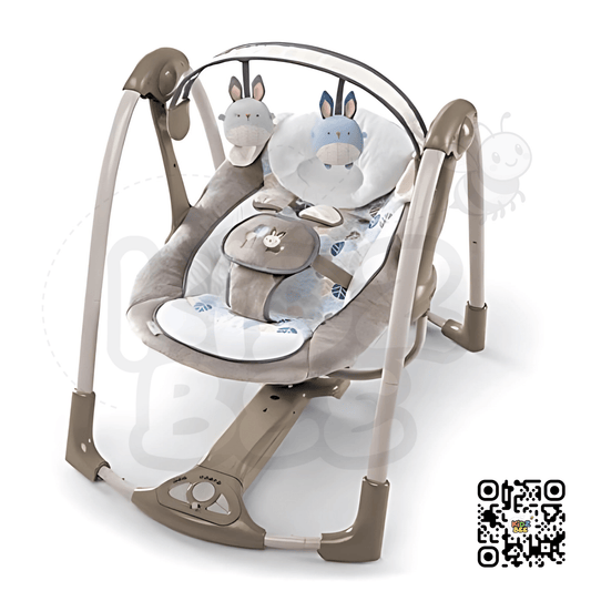 Ingenuity Power Adapt  Portable Swing 60730 – Bingham Bunny - Kidz bee – Buy Online in Pakistan | Best Price