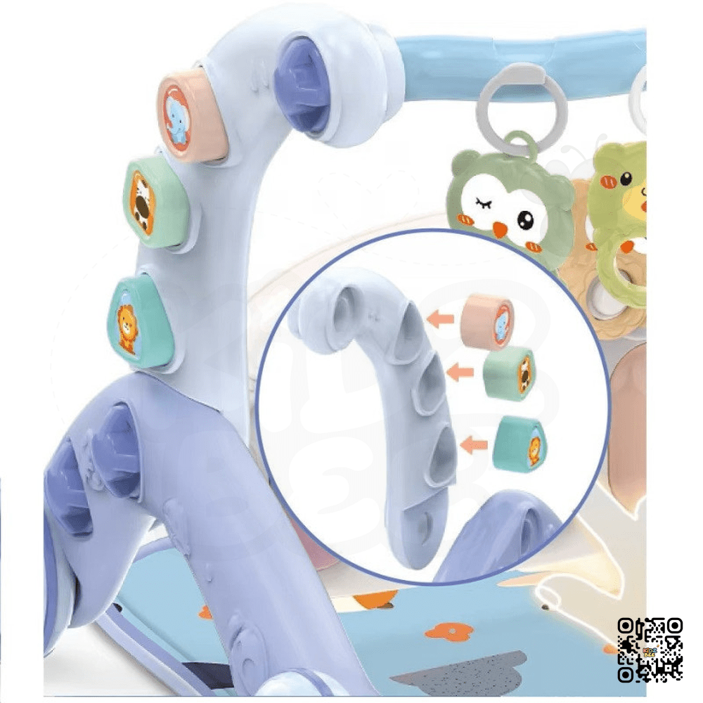 Joyous 2 in 1 Baby Musical Piano Play Mat With Push Walker - Kidz bee – Buy Online in Pakistan | Best Price