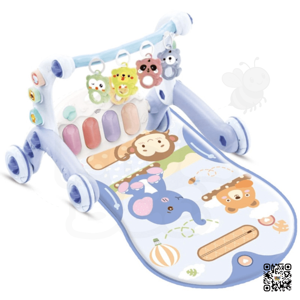 Joyous 2 in 1 Baby Musical Piano Play Mat With Push Walker - Kidz bee – Buy Online in Pakistan | Best Price