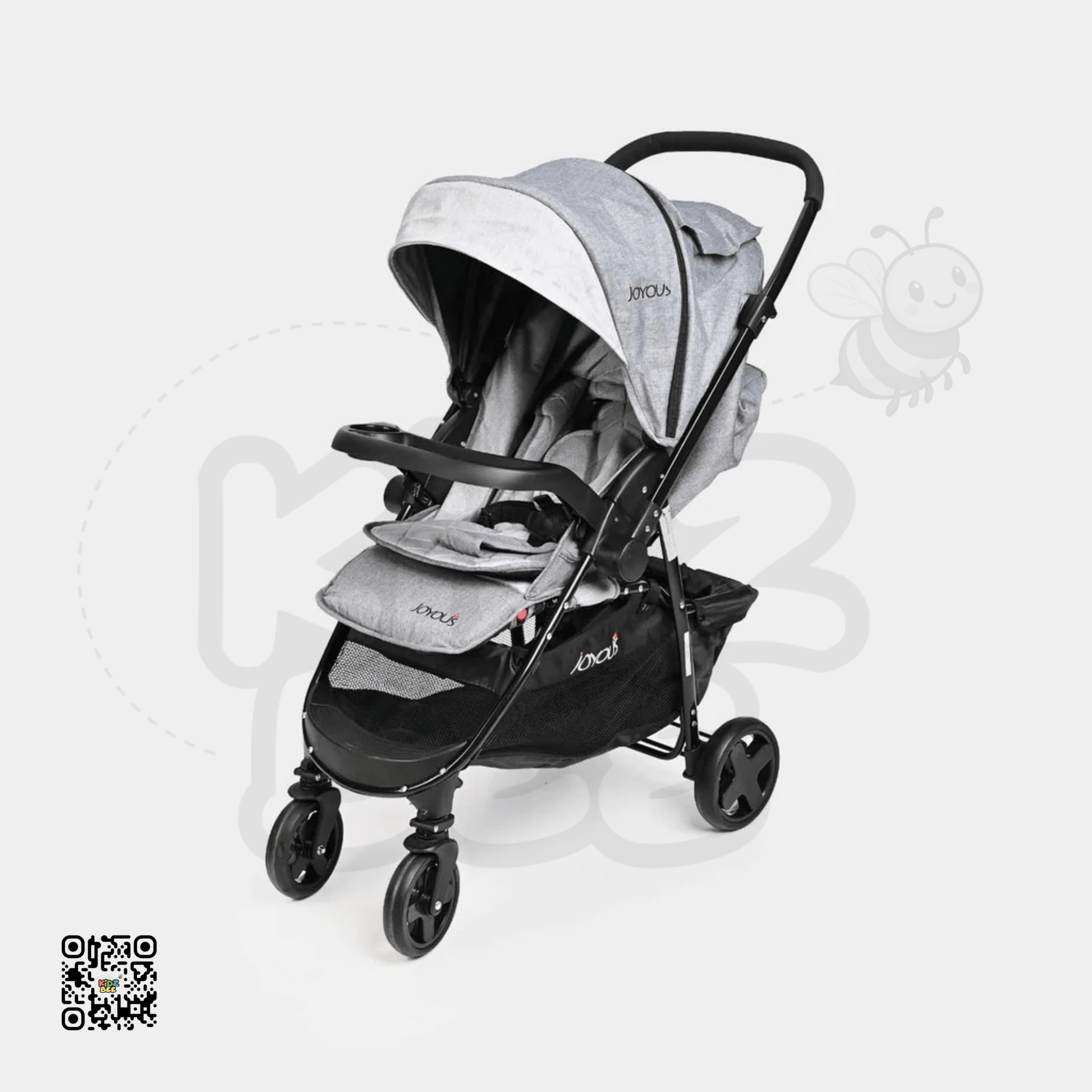 Joyous Baby Stroller – Compact, Foldable & Reclining with Canopy - Kidz bee – Buy Online in Pakistan | Best Price