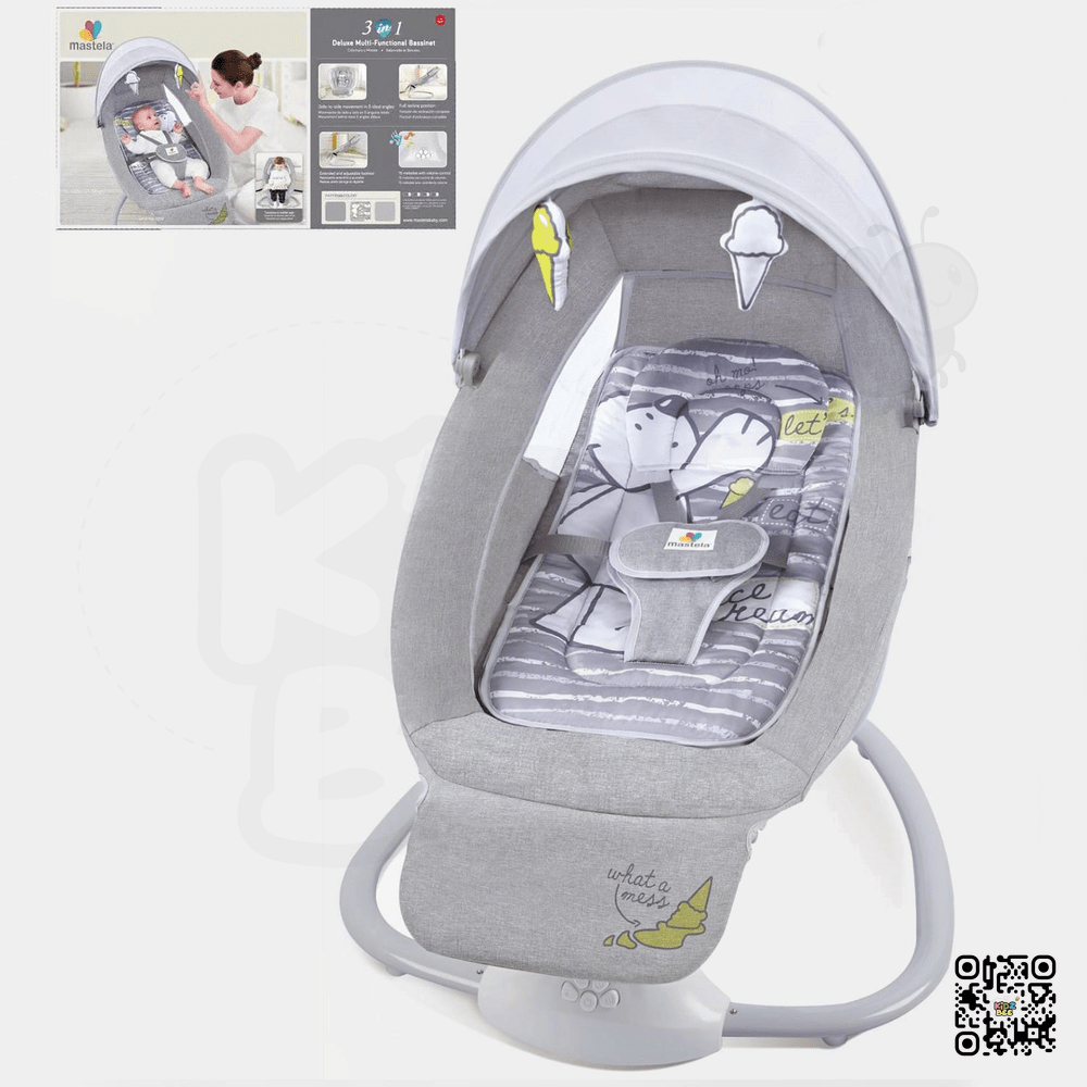 Mastela 3 - in - 1 Deluxe Multi - Functional Baby Bassinet Swing – Cradle, Rocker & Seat in One - Kidz bee – Buy Online in Pakistan | Best Price