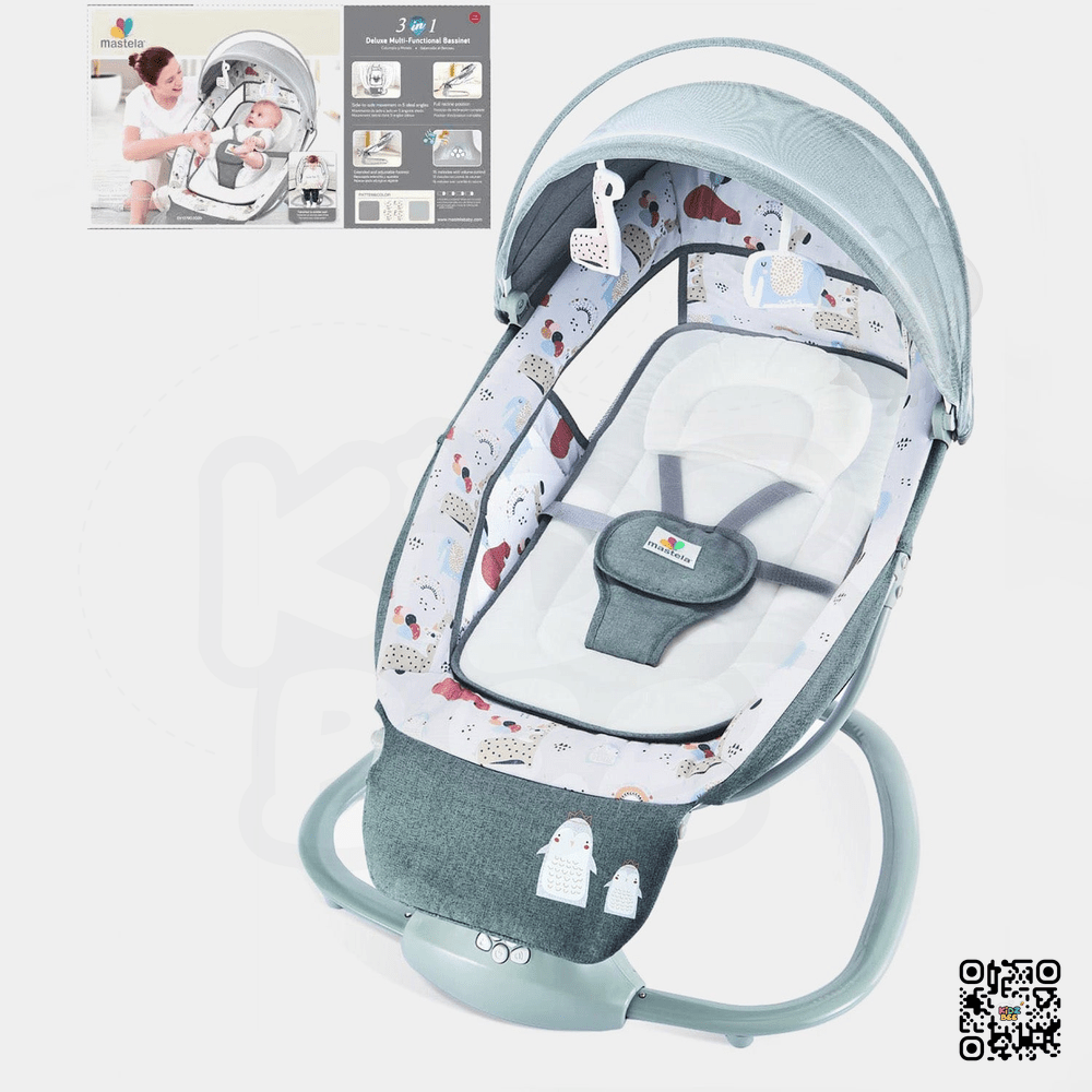 Mastela 3 - in - 1 Deluxe Multi - Functional Baby Bassinet Swing – Cradle, Rocker & Seat in One - Kidz bee – Buy Online in Pakistan | Best Price
