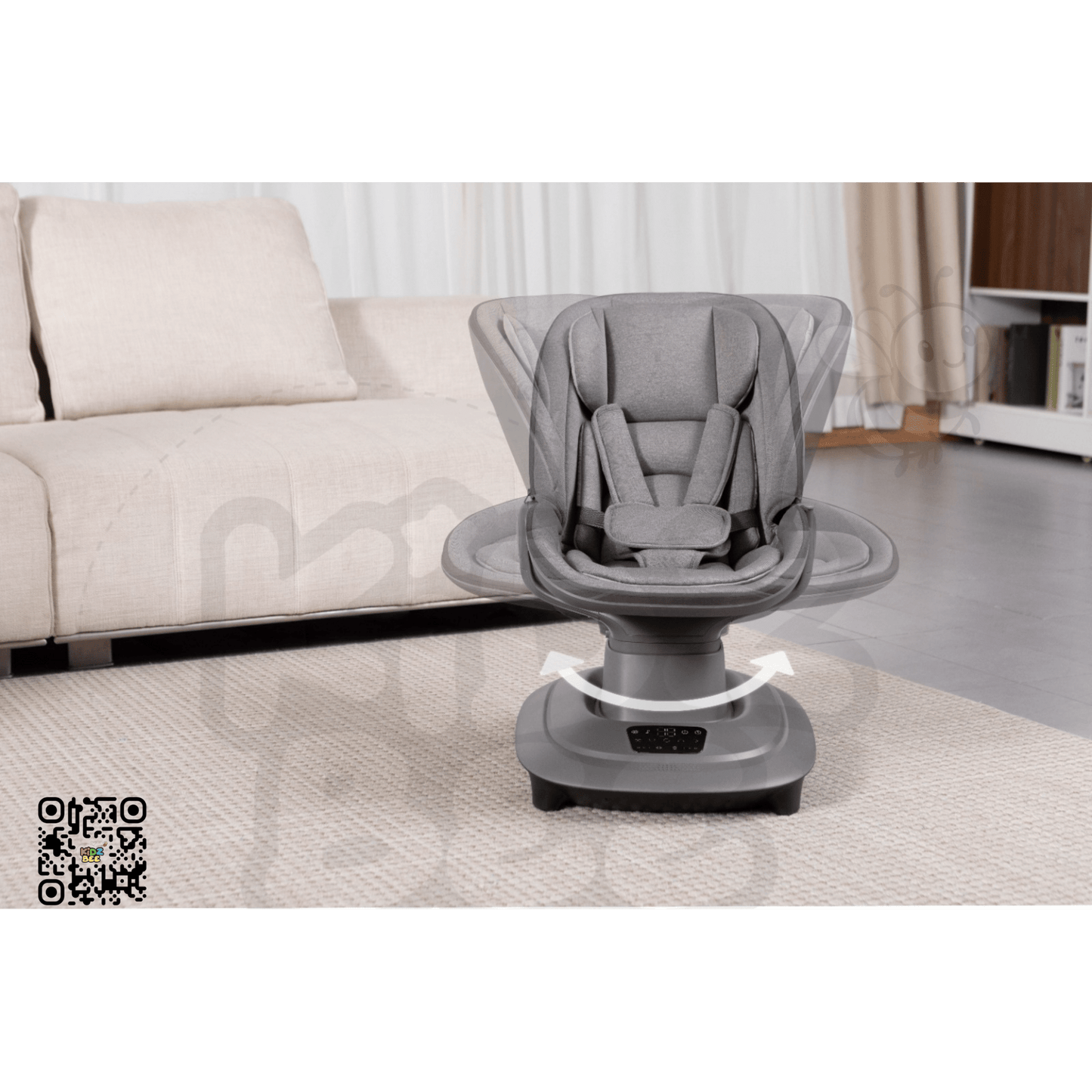 Mastela Deluxe Multi‑Motion Baby Cradle Swing 8977 – Grey - Kidz bee – Buy Online in Pakistan | Best Price