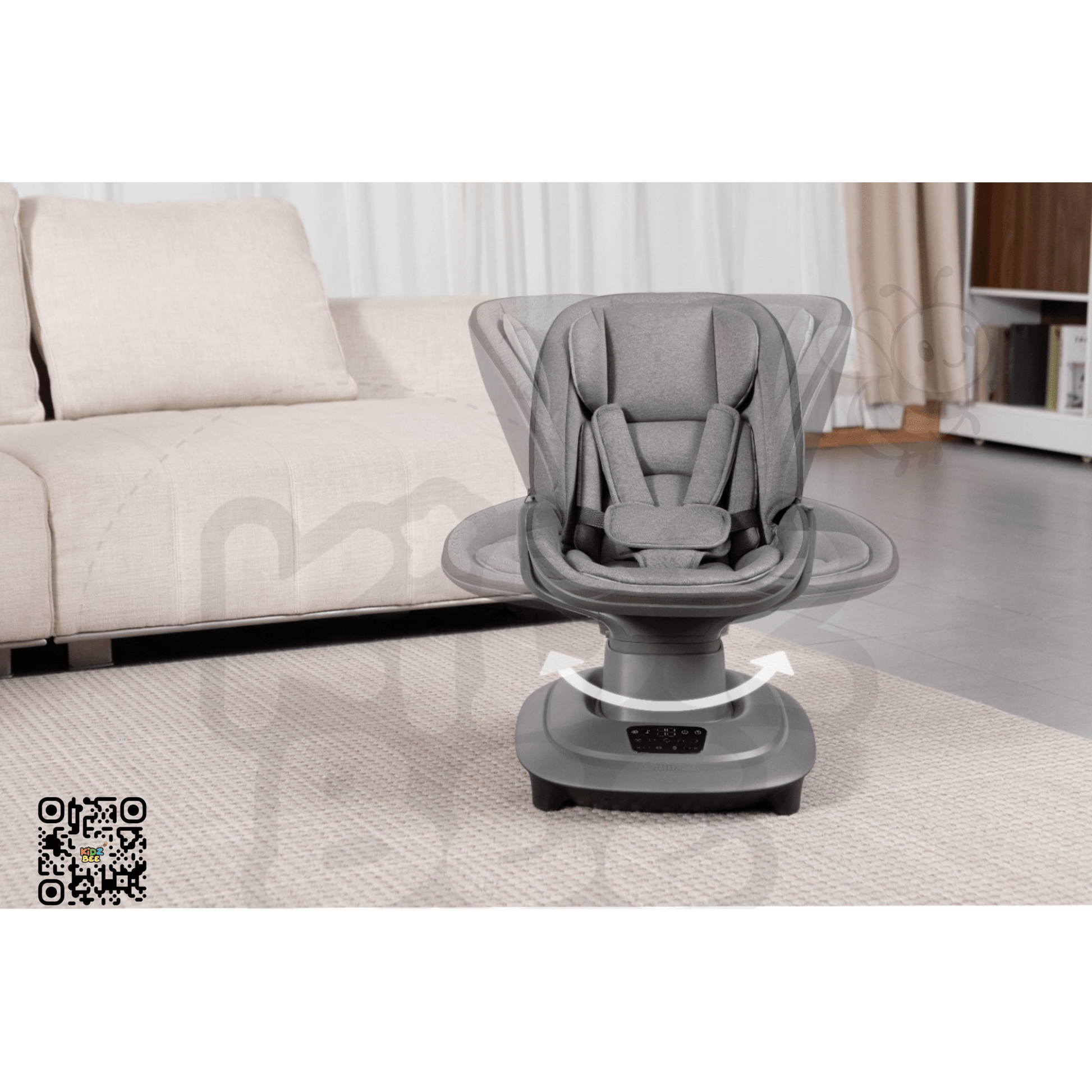 Mastela Deluxe Multi‑Motion Baby Cradle Swing 8977 – Grey - Kidz bee – Buy Online in Pakistan | Best Price