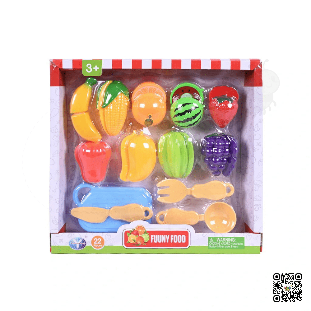Mini Vegetables and Fruits Cutting Play Set - Kidz bee – Buy Online in Pakistan | Best Price