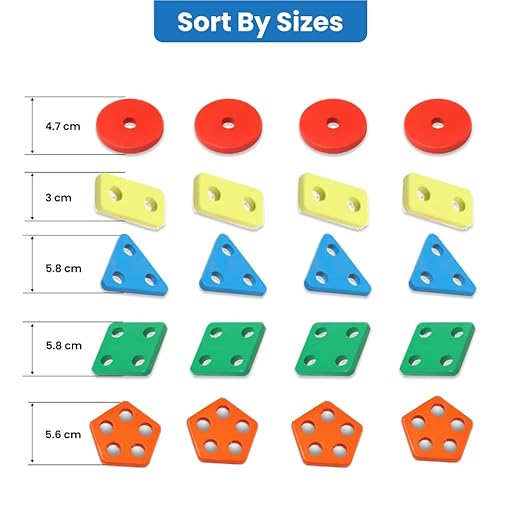 Montessori Educational Sorting 5 Column Shapes Box - Kidz bee – Buy Online in Pakistan | Best Price