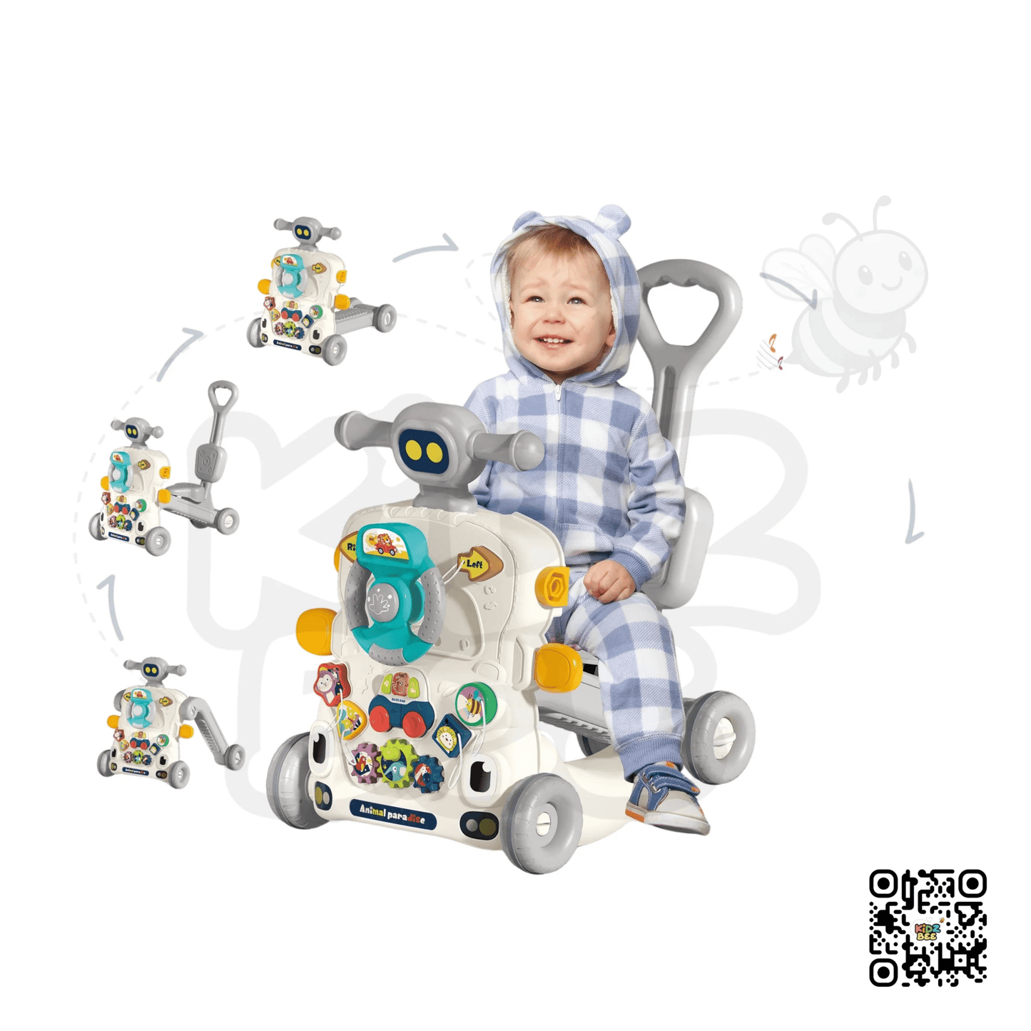 Musical Activity Baby Walker Multifunctional Baby Push Walker 6 IN 1 Toys - Kidz bee – Buy Online in Pakistan | Best Price