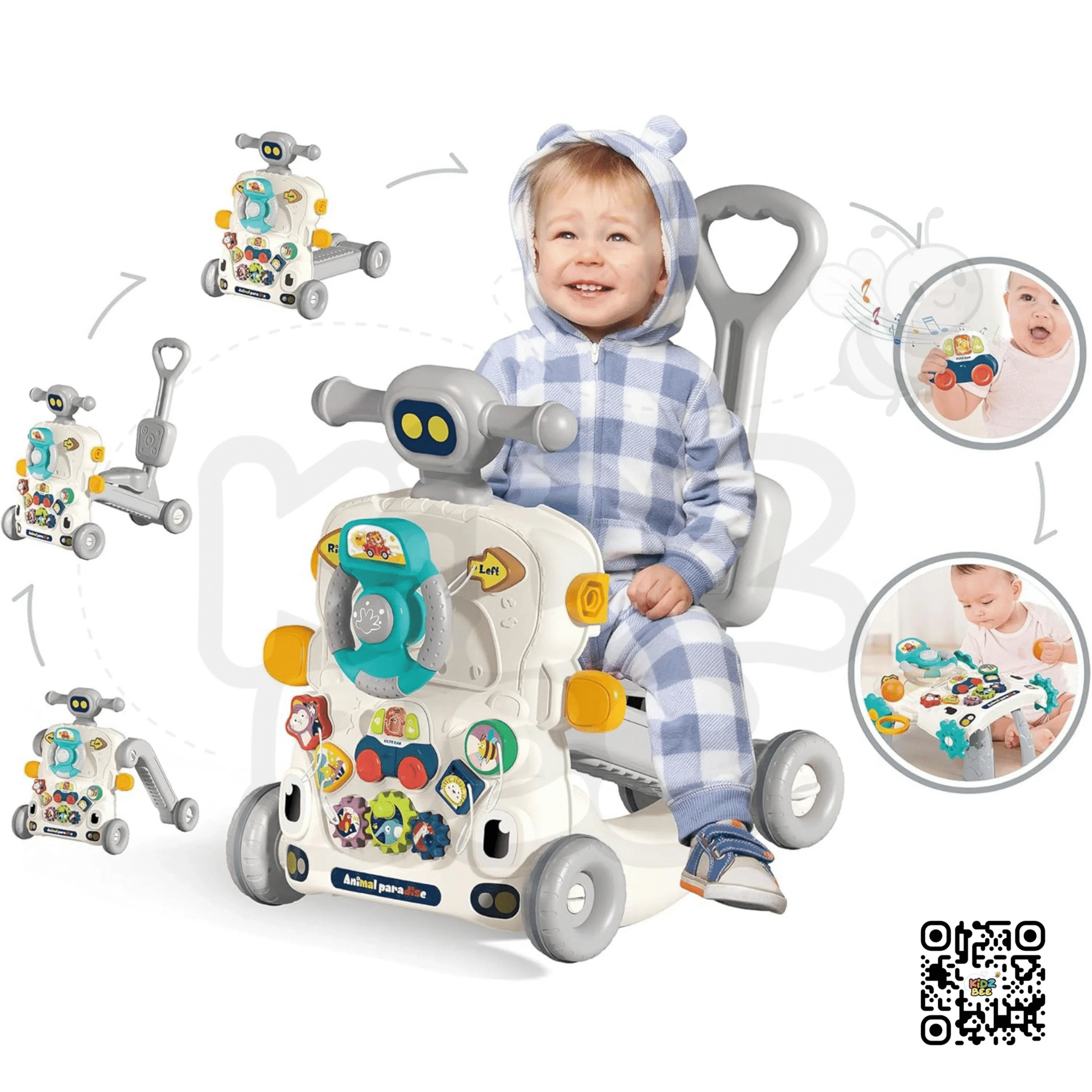 Musical Activity Baby Walker Multifunctional Baby Push Walker 6 IN 1 Toys - Kidz bee – Buy Online in Pakistan | Best Price