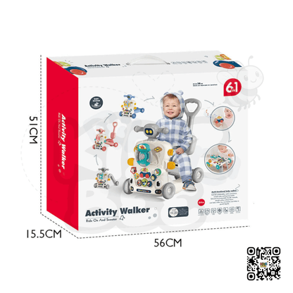 Musical Activity Baby Walker Multifunctional Baby Push Walker 6 IN 1 Toys - Kidz bee – Buy Online in Pakistan | Best Price