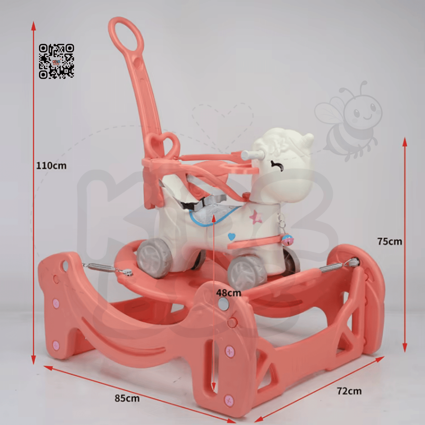 New Rocking Riding Horse Children’s Plastic Rocking Horse - Kidz bee – Buy Online in Pakistan | Best Price