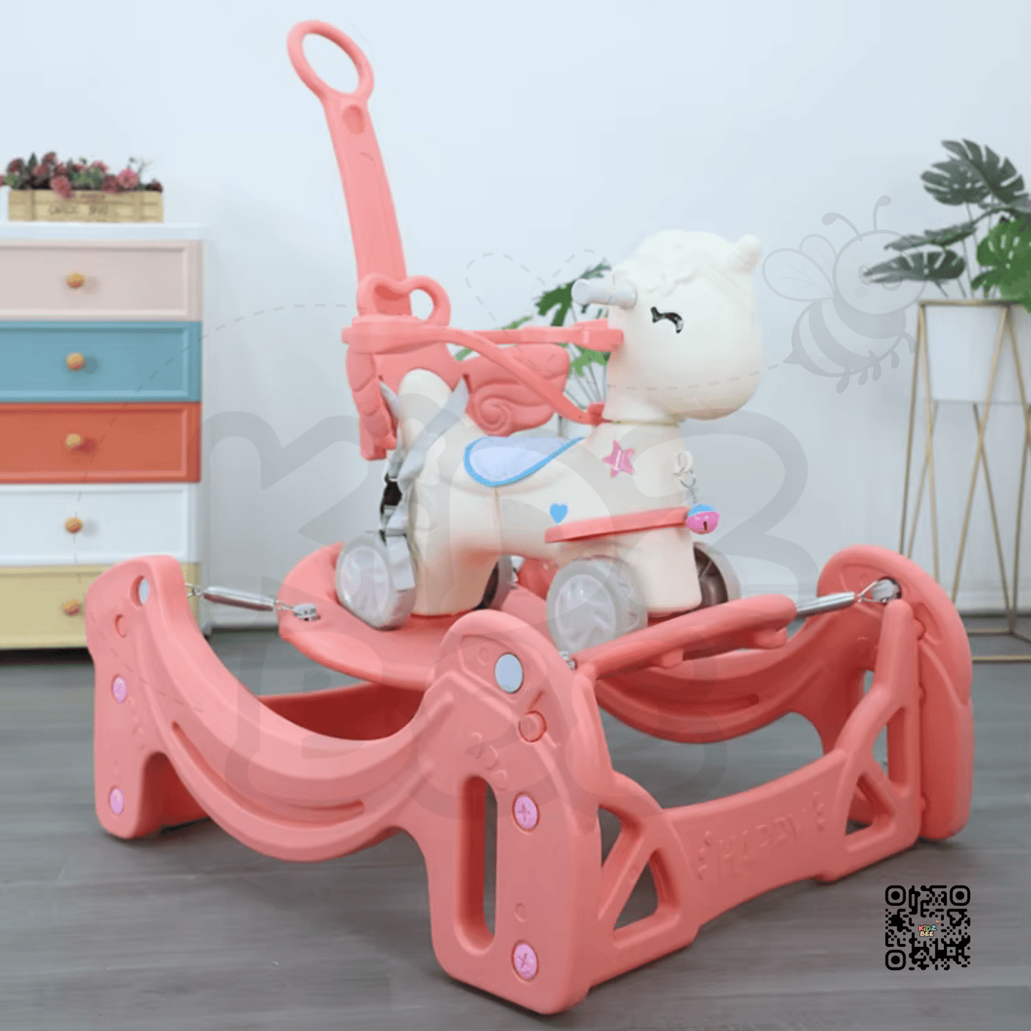 New Rocking Riding Horse Children’s Plastic Rocking Horse - Kidz bee – Buy Online in Pakistan | Best Price