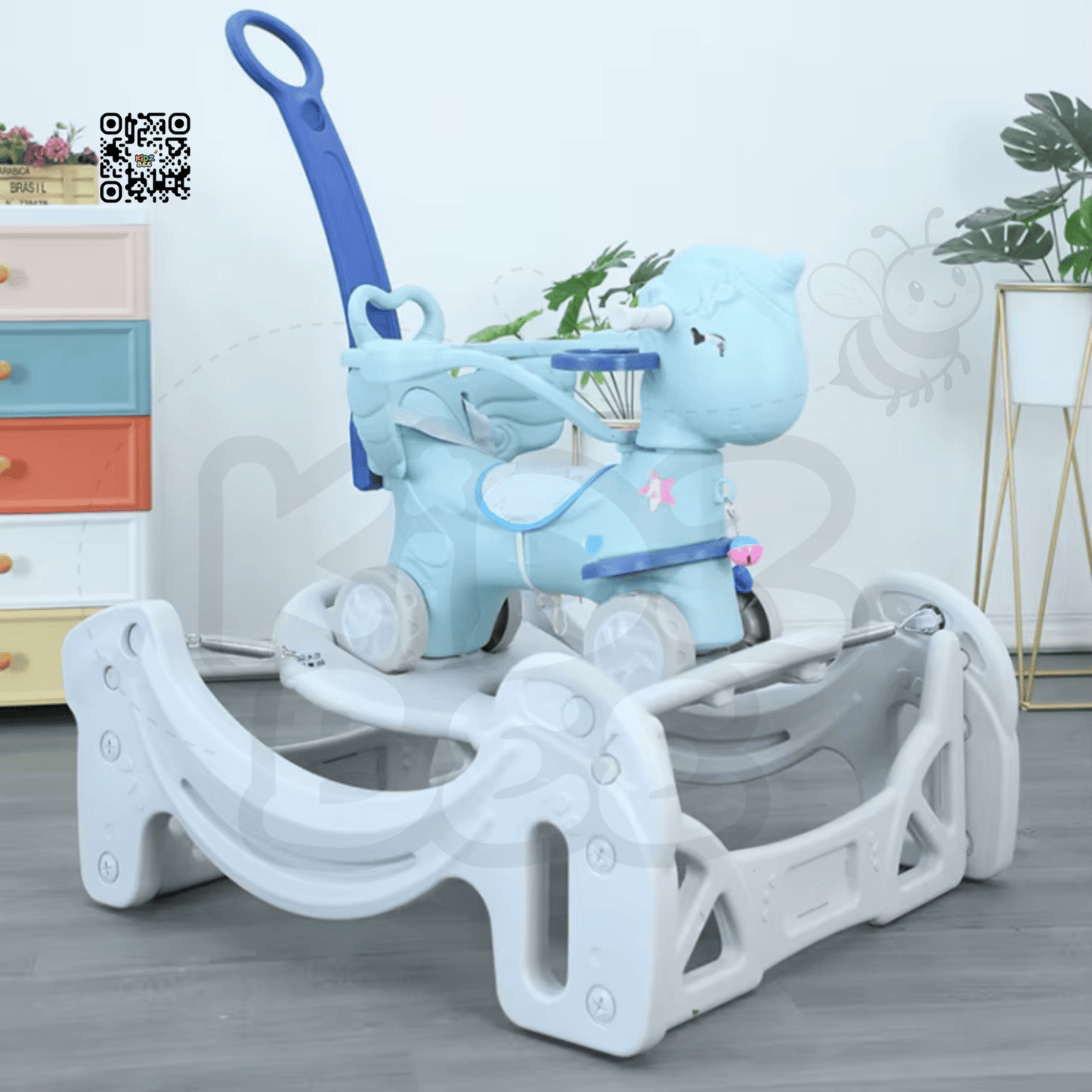 New Rocking Riding Horse Children’s Plastic Rocking Horse - Kidz bee – Buy Online in Pakistan | Best Price