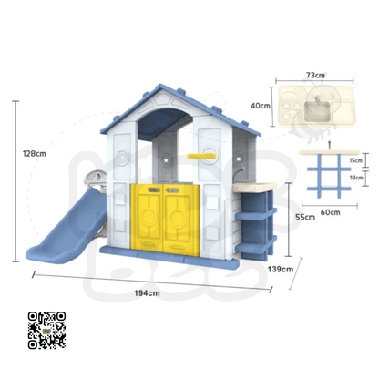 Playhouse & Slide Combo – Adventure Play Gym for Toddlers - Kidz bee – Buy Online in Pakistan | Best Price