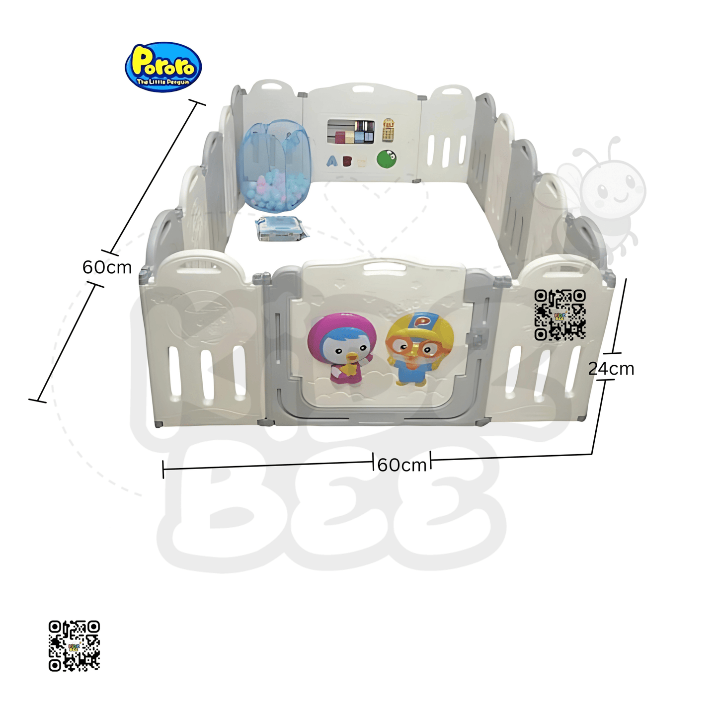 Pororo Foldable Baby Fence – Storage - Friendly Play Area - Kidz bee – Buy Online in Pakistan | Best Price