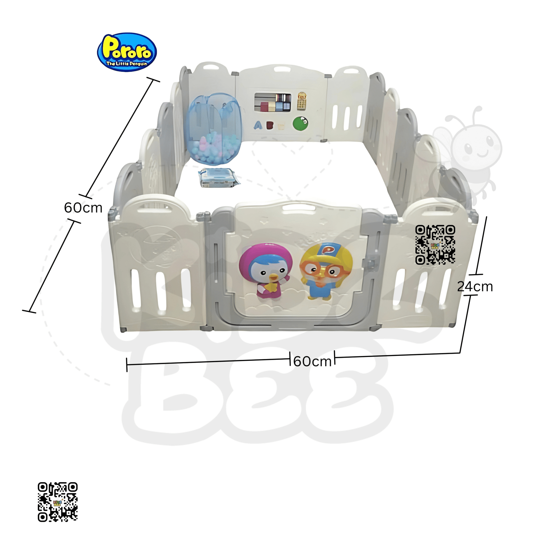 Pororo Foldable Baby Fence – Storage - Friendly Play Area - Kidz bee – Buy Online in Pakistan | Best Price