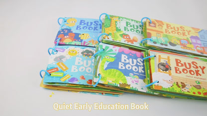 Montessori Busy Book for Toddlers | Interactive Quiet Book for Early Learning & Skill Development