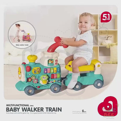 Baby Activity Walker  – Ride‑On Train 5‑in‑1 