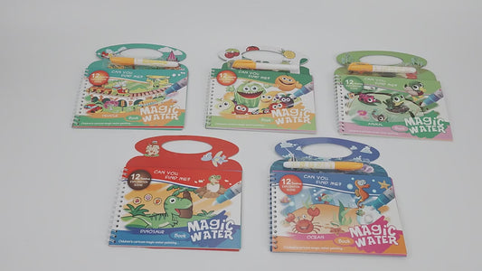 Magic Water Painting Book with Reusable Doodle Pen