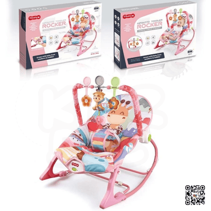 Tiibaby Infant‑Toddler Rocker Pink 68153 – Vibration & Music - Kidz bee – Buy Online in Pakistan | Best Price