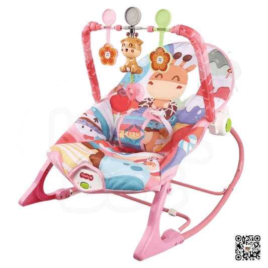Tiibaby Infant‑Toddler Rocker Pink 68153 – Vibration & Music - Kidz bee – Buy Online in Pakistan | Best Price