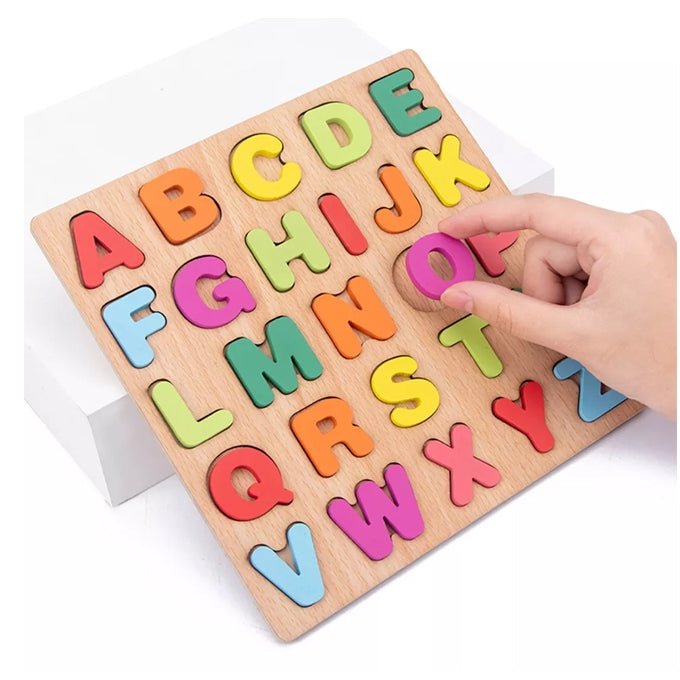 Wooden Alphabet ABC Uppercase Letters - Kidz bee – Buy Online in Pakistan | Best Price