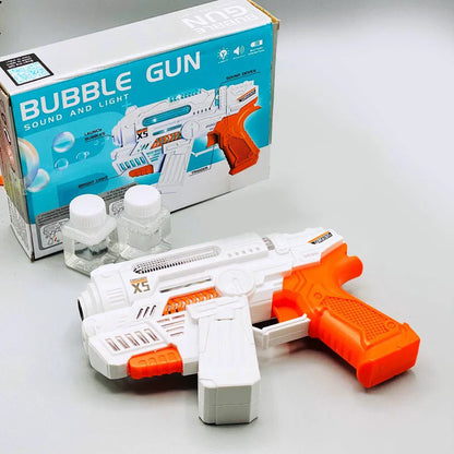 Bubble Gun X5 with Sound & Light – Electric Bubble Blaster for Kids